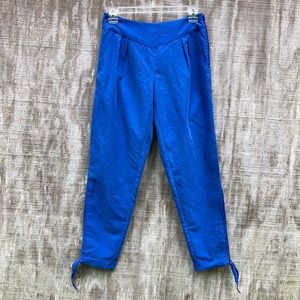 Guess NWT Satin Bright Blue Cropped Dress Pants 2